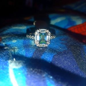 Rhodium plated ring size 7